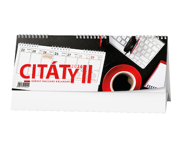 Stolní kalendáře pracovní Pracovní kalendář CITÁTY II 2026