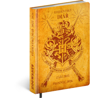  Studentský diář Harry Potter Bradavice (září 2025 prosinec 2026) 9,8x14,5cm