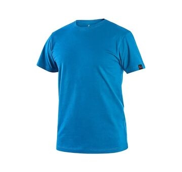 Tričko CXS NOLAN krátký rukáv azurově modrá vel. 3XL