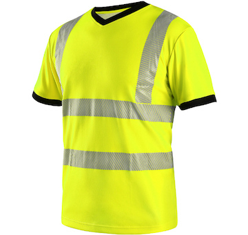 Tričko pánské výstražné RIPON 3XL žluto-černé