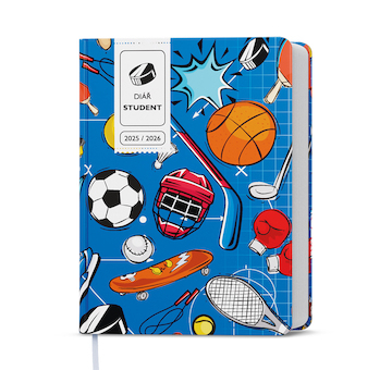 Týdenní diář Student V8 lamino kapesní Sport