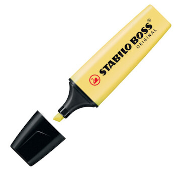 Zvýrazňovač Stabilo Boss® ORIGINAL Pastel žlutý