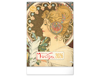 Nástěnný kalendář Alfons Mucha 2026 33x46cm