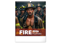 Nástěnný kalendář Dreamy Firefighters 2026 30x34cm