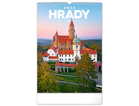  Nástěnný kalendář Hrady a zámky 2026 33x46cm
