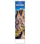  Nástěnný kalendář Krajina 2026 12x48cm