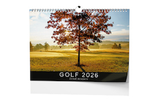 Nástěnný kalendář na šířku Golf české resorty A3 2026