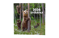 Nástěnný poznámkový kalendář Zvířátka 2026