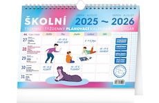  Školní plánovací kalendář s háčkem 2026 30x21cm