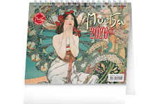  Stolní kalendář Alfons Mucha 2026 16,5x13cm