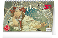  Stolní kalendář Alfons Mucha 2026 23,1x14,5cm
