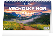  Stolní kalendář Až na vrcholky hor 2026 23,1x14,5cm