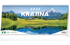  Stolní kalendář Krajina 2026 14denní 33x14,5cm