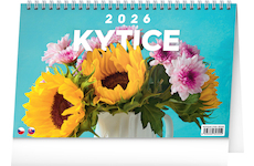 Stolní kalendář Kytice CZ/SK 2026 23,1x14,5cm