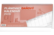  Stolní kalendář Plánovací daňový 2026 33x14,5cm