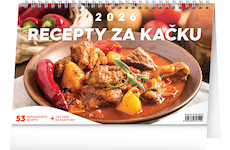  Stolní kalendář Recepty za kačku 2026 23,1x14,5cm