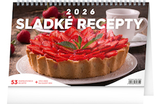  Stolní kalendář Sladké recepty 2026 23,1x14,5cm