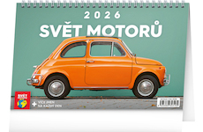  Stolní kalendář Svět motorů 2026 23,1x14,5cm