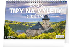  Stolní kalendář Tipy na výlety s dětmi 2026 23,1x14,5cm