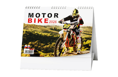 Stolní kalendář týdenní Motorbike A5 2026