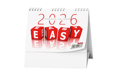 Stolní kalendáře pracovní Pracovní kalendář EASY 2026