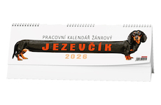 Stolní kalendáře pracovní Pracovní kalendář ŽÁNROVÝ Jezevčík 2026