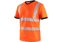 Tričko pánské výstražné RIPON 2XL oranžovo-černé